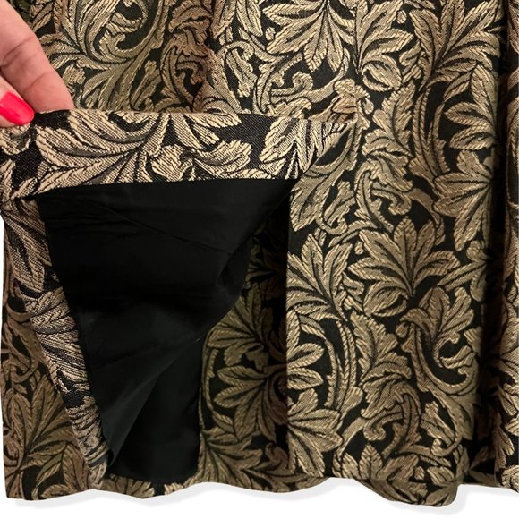 Nina K - David Cline Vintage '80s-'90s Brocade Jacquard Blazer size M - Picture 7 of 13